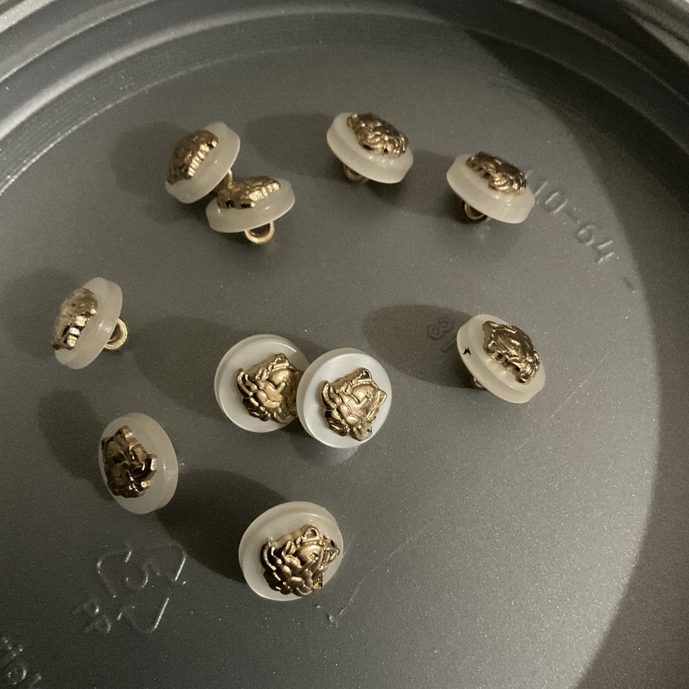 Versace Gorgon Medusa buttons
